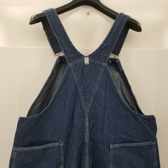 Vintage Key Imperial Overalls Bibs Mens 48X30 Denim Blue Jeans   Workwear - Picture 4 of 11